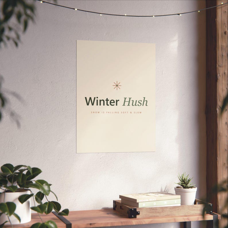 Christmas Typography Print Set of 6, Minimalist Holiday Wall Art, Cream Sage, 16x20, 11x14, 8x10, Instant Download, image 6