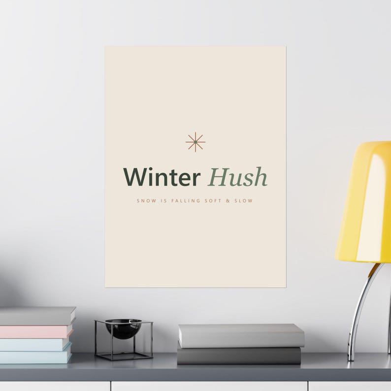 Christmas Typography Print Set of 6, Minimalist Holiday Wall Art, Cream Sage, 16x20, 11x14, 8x10, Instant Download, image 8