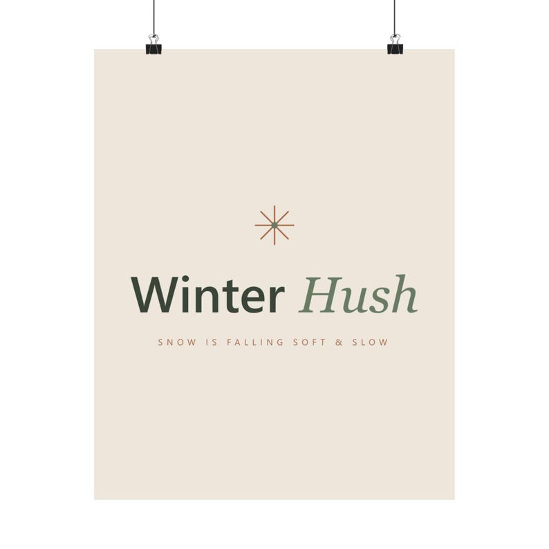 Christmas Typography Print Set of 6, Minimalist Holiday Wall Art, Cream Sage, 16x20, 11x14, 8x10, Instant Download, image 9