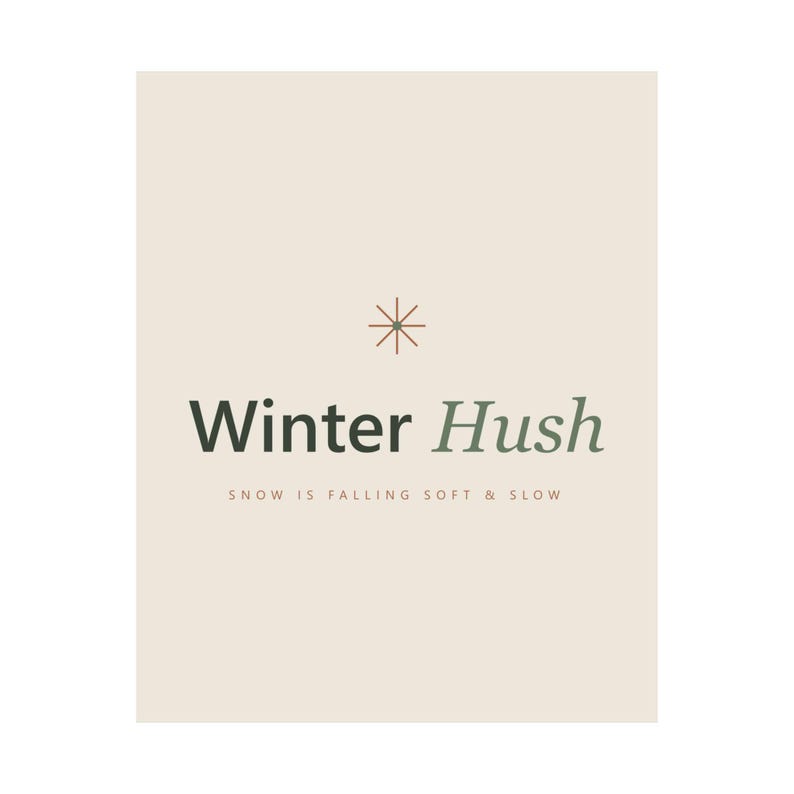 Christmas Typography Print Set of 6, Minimalist Holiday Wall Art, Cream Sage, 16x20, 11x14, 8x10, Instant Download, image 10