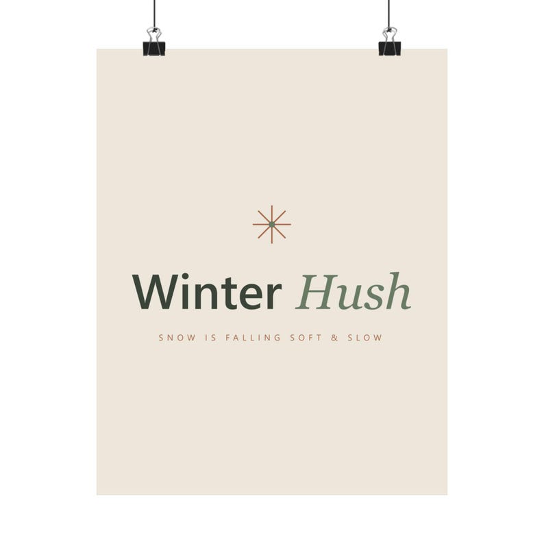 Christmas Typography Print Set of 6, Minimalist Holiday Wall Art, Cream Sage, 16x20, 11x14, 8x10, Instant Download, image 17