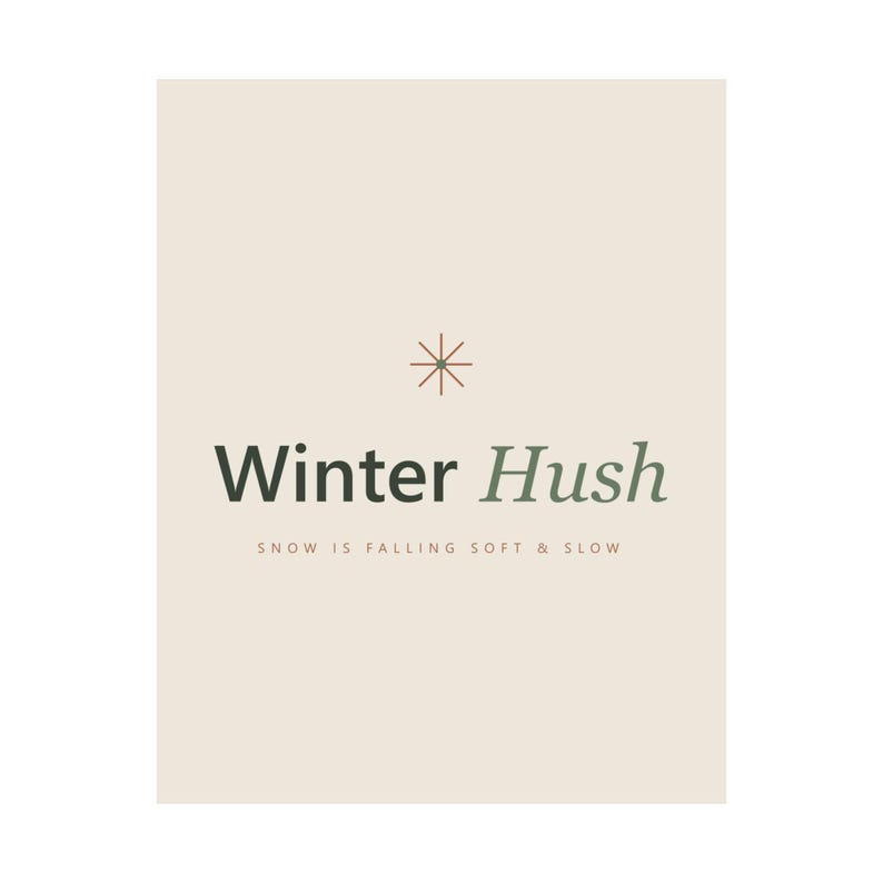 Christmas Typography Print Set of 6, Minimalist Holiday Wall Art, Cream Sage, 16x20, 11x14, 8x10, Instant Download, image 18