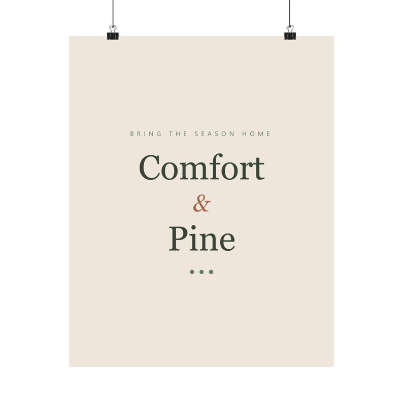 Christmas Typography Print Set of 6, Minimalist Holiday Wall Art, Cream & Sage Gallery Set, 16x20, 11x14, 8x10, Instant Download, image 9