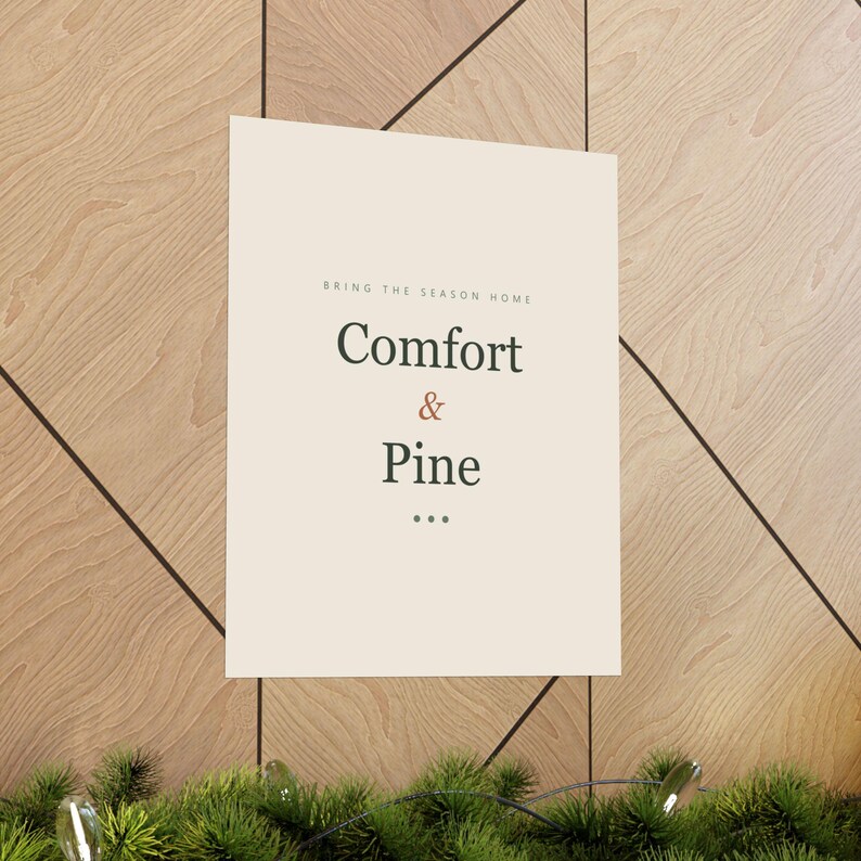 Christmas Typography Print Set of 6, Minimalist Holiday Wall Art, Cream & Sage Gallery Set, 16x20, 11x14, 8x10, Instant Download, image 13