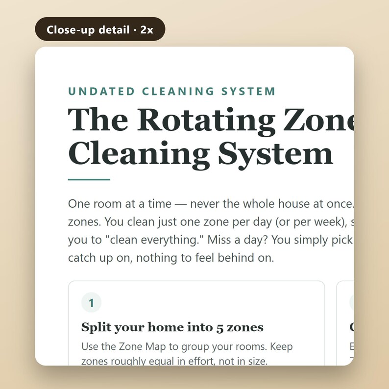 Cleaning Routine Bundle, ADHD Cleaning Planner, Zone Cleaning, Meal Planner, Garden Planner, 4 Planners, US Letter, A4, Instant Download, image 4