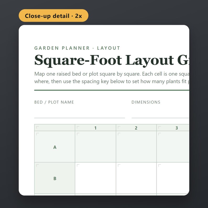 Square Foot Garden Planner Printable, Vegetable Garden Planner, Seed Starting Schedule, Crop Rotation, US Letter, Instant Download, image 4