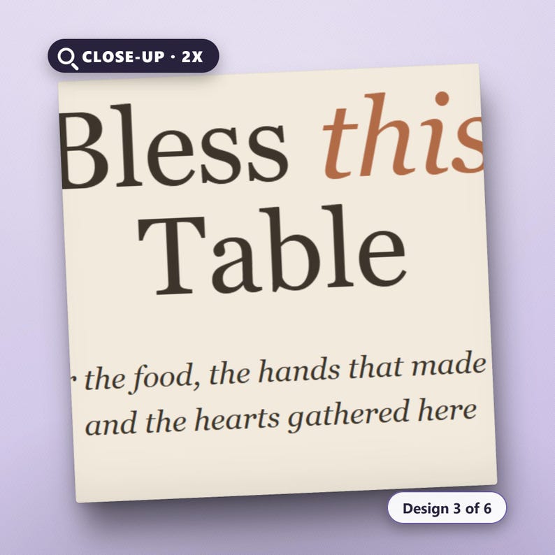 Thanksgiving Blessing Wall Art, Set of 6, Modern Gratitude Typography Prints, 16x20, 11x14, 8x10, Instant Download Printable, image 4