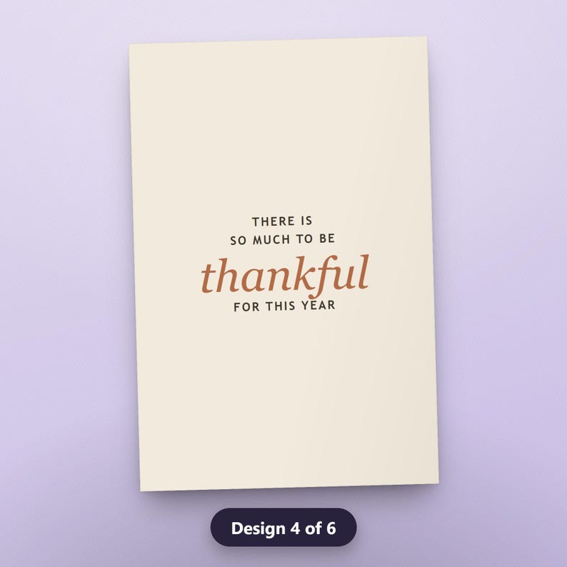 Thanksgiving Blessing Wall Art, Set of 6, Modern Gratitude Typography Prints, 16x20, 11x14, 8x10, Instant Download Printable, image 7